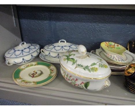 A mixed lot of tableware and ceramics to include a chamberstick, two Royal Staffordshire pottery serving bowls, a Spode Staff