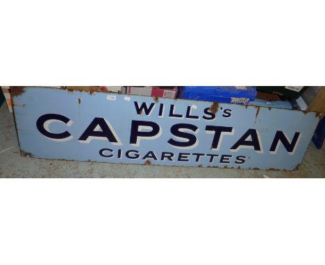 'Wills's Capstan Cigarettes' enamel sign