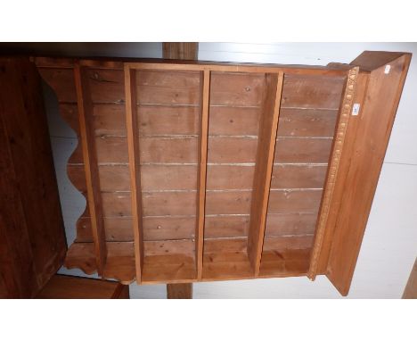 Pine open wall shelf