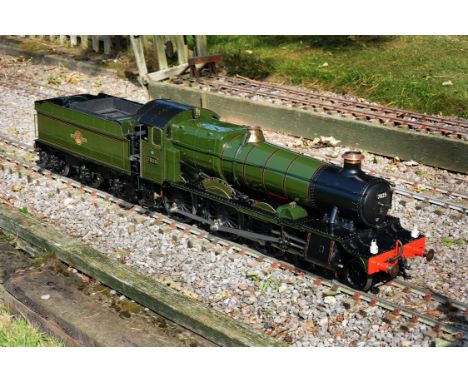 An exhibition standard 5 inch gauge model of the Great Western Railway 4-6-0 Manor Class tender locomotive ' No 7825 'Lechlad