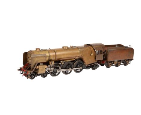   A well engineered 3 1/2 inch gauge model of a 4-6-2 Britannia tender locomotive, built by the late Mr Kenneth Gordon-Head o