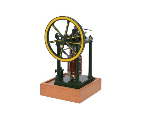 An exhibition standard model of a Bodmer's Sliding cylinder engine built by the late Mr Russ Titford of Essex from Anthony Mo