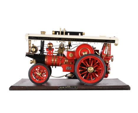   A Markie live steam model of a Burrell Scenic Showman's engine 'His Majesty', built to 1/10th scale. These models are well 