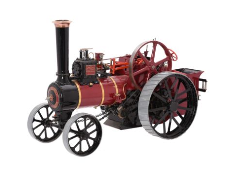 An exhibition standard 1 1/2 inch scale model of a Burrell agricultural traction engine, built by the late Mr Leslie Walter F