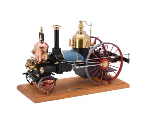   An exhibition standard approximate 1 inch scale model of the first steam fire engine built for New York City in 1840, to th