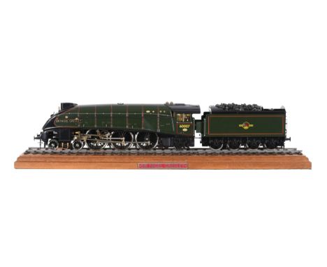 A gauge 1 live steam model of the British Railway 4-6-2 tender locomotive No 60007 'Sir Nigel Gresley', made by Aster Hobby C