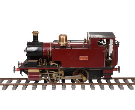 A well-engineered 5 inch gauge model of a 0-4-0 side tank locomotive 'Ajax', built to the design' Ajax' with silver soldered 