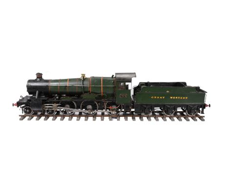 A 5 inch gauge model of a 4-6-0 Great Western Manor class tender locomotive No 7876 'Barton Manor', built to the Martin Evans