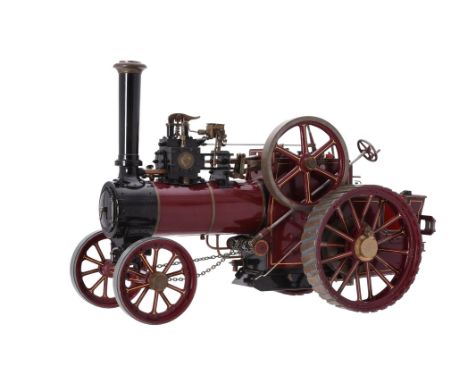   A well-engineered 1 inch scale model of a Minnie agricultural traction engine, built to the L.C. Mason design from Reeves o