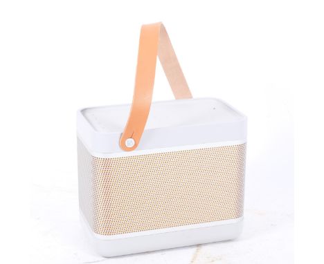 A Bang & Olufsen Beolit20 bluetooth speaker, with QI wireless charging fully portable in grey mist, RRP via John Lewis at £54