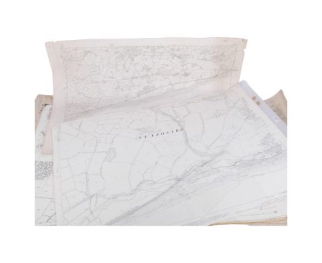 10 various Ordnance Survey maps, including Bexhill 1878, East Sussex, Scandinavia, London, etc