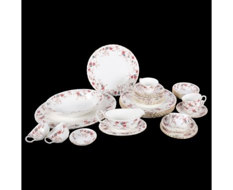 A quantity of Minton "Ancestral" items, including part dinner and tea service, various tea cups, saucers and side plates, din