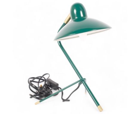 An Arles table lamp, by Di Classe, green metal painted body, H36cm 