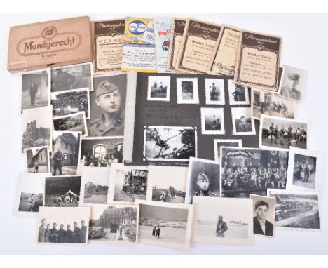 WW2 German Photographs; Mixed lot of photos and some negatives ,  mixed sizes,Lufwaffe ,army etc . quantity