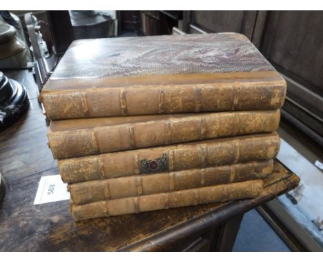 'MEMOIRES OF SAMUEL PEPYS' edited by Richard Lord Braybrooke, 2nd edition in five vols., pub Henry Coleburn, 1828, half calf 