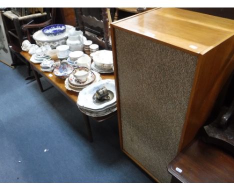 A G PLAN TEAK COFFEE TABLE and a Vintage speaker (2)