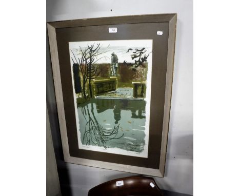 AN ARTIST'S PROOF LITHOGRAPH 'GOLDFISH' indistinctly signed