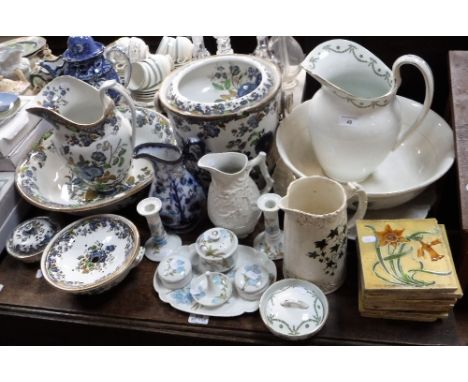 A VICTORIAN COPELAND SPODE JUG AND BOWL SET and similar ceramics