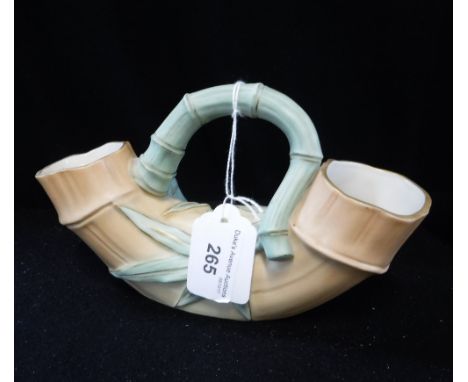 ROYAL WORCESTER AESTHETIC PERIOD BAMBOO SHAPED VASE