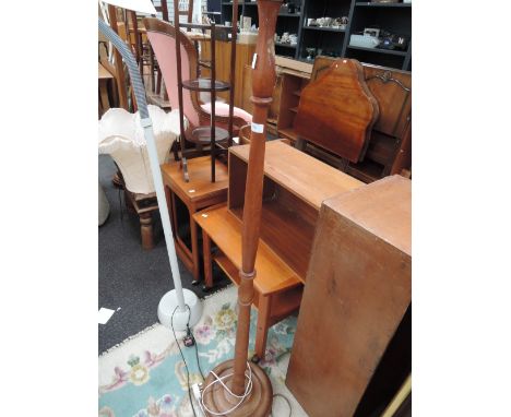 A late 20th century traditional style standard lamp