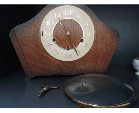 A Deco style mantle clock