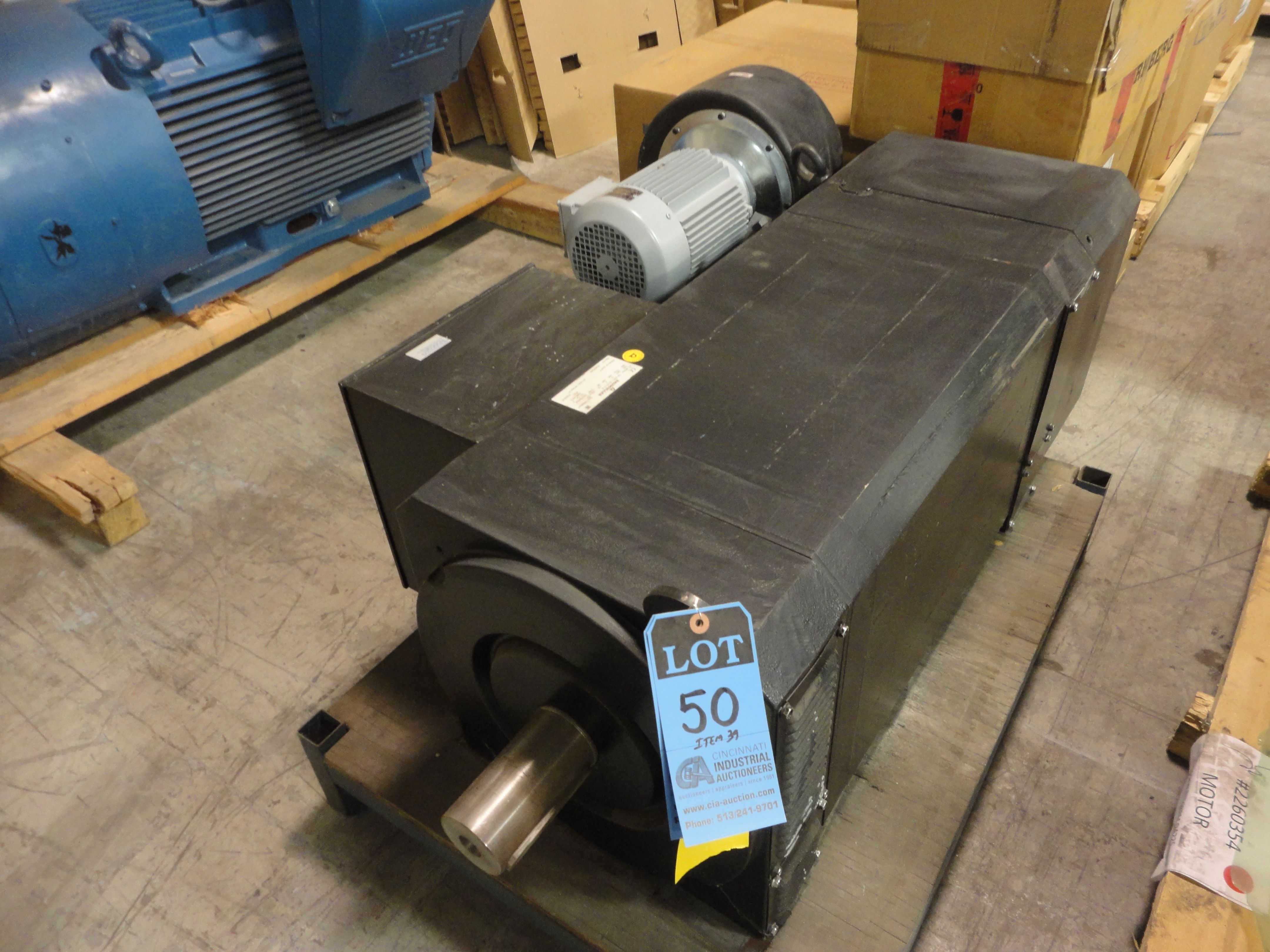 355 HP / 265 KW BAUMULLER TYPE DA225-L23-R-17-6 AC ELECTRIC MOTOR; S/N ...