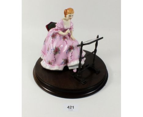 A Royal Doulton figure from the Gentle Arts series, 'Tapestry Weaving', HN3048 no. 165 of 750 