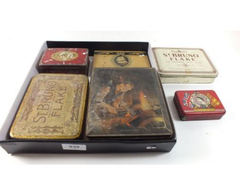A selection of vintage tins 