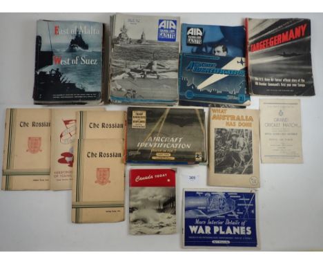 A selection of vintage 1940's to 1950's ephemera, magazines and publications 