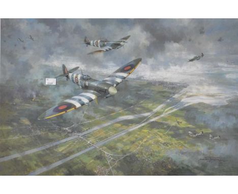 Michael Turner (British 20th Century), Battle For Normandy, print, signed bottom right, numbered 496/500, countersigned by nu