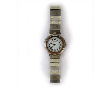 Manufacturer: Cartier Model Name: Santos Year: Circa 1990 Case No: 8191203758 Case Material: Stainless Steel &amp; Gold Movem