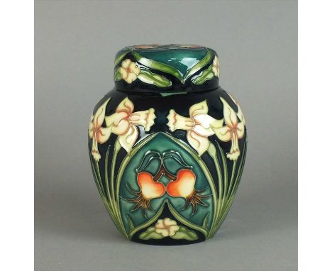 A Moorcroft 'Carousel' ginger jar and cover dated 1997 designed by Rachel Bishop, numbered 658. painted and impressed marks, 