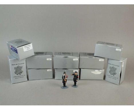 King &amp; Country, a collection of ten boxed and foam packed Liebstandarte SS German forces figures, model numbers to includ
