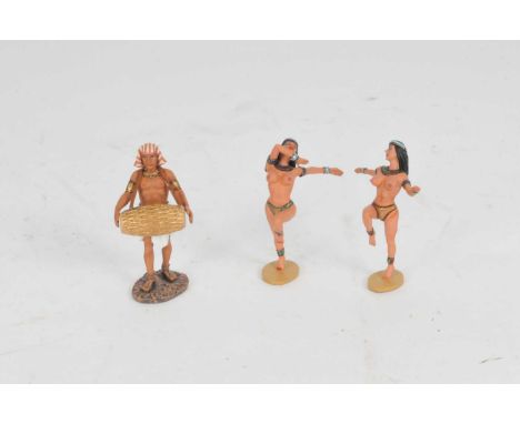 King &amp; Country, two boxed and foam packed antient Egypt model sets, AE023, nude dancer duo and AE031 drummer (2).