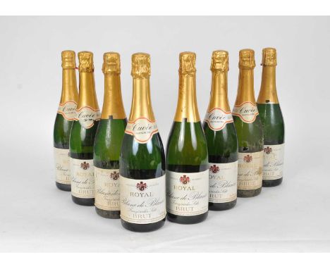 Eight bottles, Royal Blanc De Blancs Brut (French Sparkling Wine, for the German market).