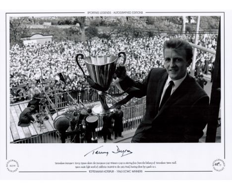 Terry Dyson 12x16 Signed black and white, Autographed Editions, Limited Edition photo. Photo shows Dyson showing off the Euro