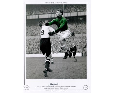 Gilbert Merrick Birmingham City 16x12 Signed Colourised Autographed Editions, Limited Edition photo. Photo shows Merrick unde