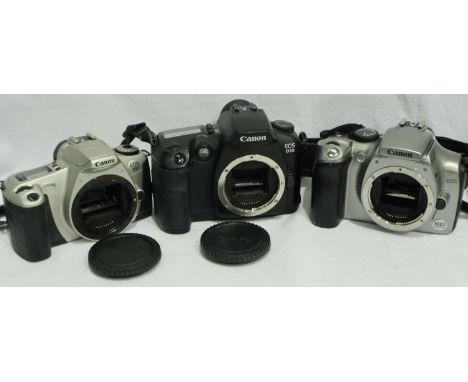 Mixed cameras: Canon EOS 300, D30 and 300D (3). P&amp;P Group 2 (£18+VAT for the first lot and £3+VAT for subsequent lots) 