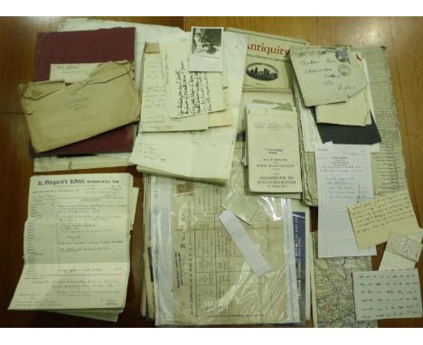 Collection of mixed letters and ephemera, Victorian and later. P&amp;P Group 1 (£14+VAT for the first lot and £1+VAT for subs