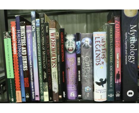 Shelf of Monsters and Mythology books. P&amp;P Group 3 (£25+VAT for the first lot and £5+VAT for subsequent lots) 