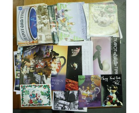 Paul Cardew teapots magazines and ephemera. P&amp;P Group 2 (£18+VAT for the first lot and £3+VAT for subsequent lots) 