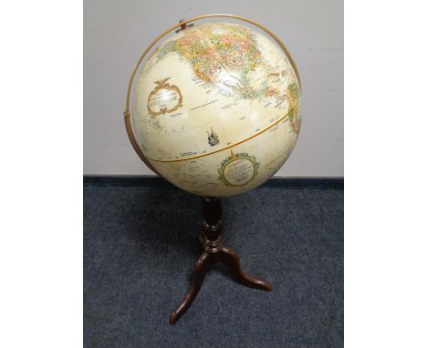 A Replogle globe on stand 