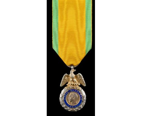 France, Second Empire: Medaille Militaire, some crazing and slight loss to enamel, nearly extremely fine.