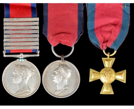 A Peninsula and Waterloo group of three medals to Private Andrew Lehmann, 1st Line Battalion King's German Legion: Military G