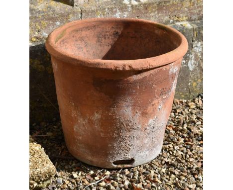 A Victorian terracotta herb planter, circa 1875, by John Matthews, Royal Pottery, Weston Super-Mare, 51cm high, 59cm diameter