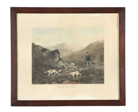 A set of six shooting prints after R B Davis, comprising; Grouse Shooting, August, Patridge Shooting, September, Pheasant Sho