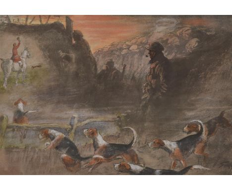 Charles Johnson Payne (Snaffles) (British 1884-1967)That Far Far-Away Echo; Pass Friend A set of two prints, one with acknowl