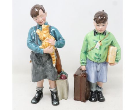 Two limited edition Royal Doulton figurines, The Boy Evacuee HN3202 2725/9500, and Welcome Home HN3299 1672/9500, no cracks o