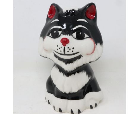 Lorna Bailey cat, Tex, no cracks or chips, H: 12 cm. UK P&amp;P Group 1 (£16+VAT for the first lot and £2+VAT for subsequent 