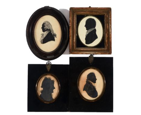 * Charles, RA (fl. late 18th/early 19th Century) A silhouette bust portrait of Jacob Harvey Esquire of Berry Court, Cliffe, K